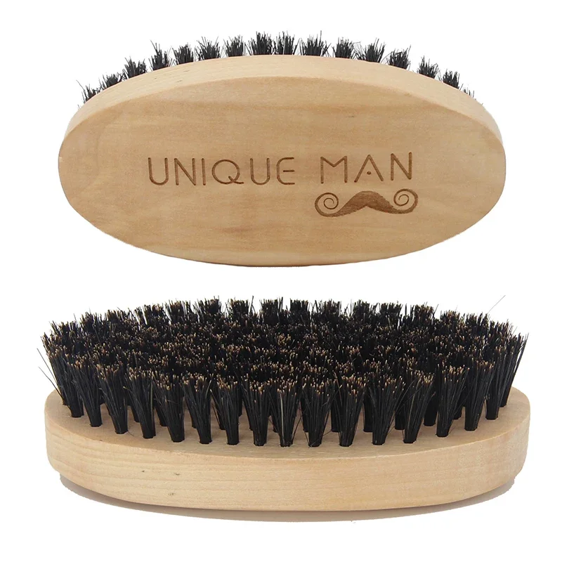 Men'S Beard Grooming - Wooden Hair Beard Brush For Men