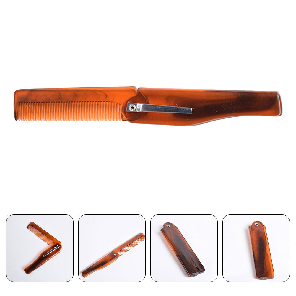 Men'S Beard Grooming - Foldable Hair Comb for Men Portable