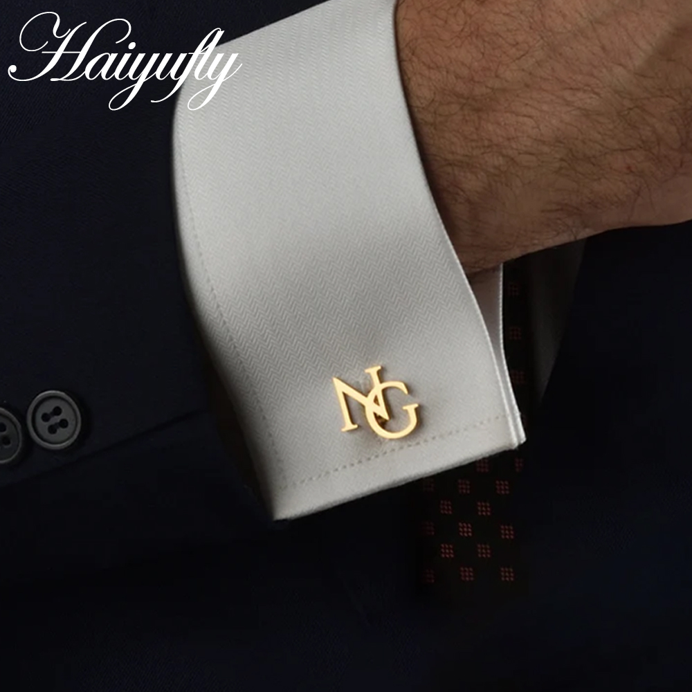 Men'S Grooming For Wedding - Haiyufly Personalized Custom Name Cufflinks for
