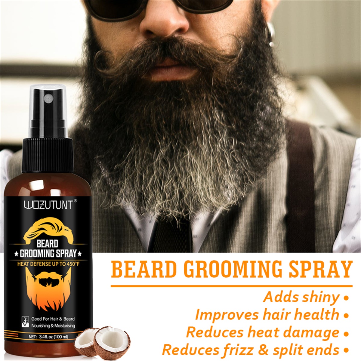 Beard Grooming Spray,Men Moust - Mens Grooming Treatment review and price