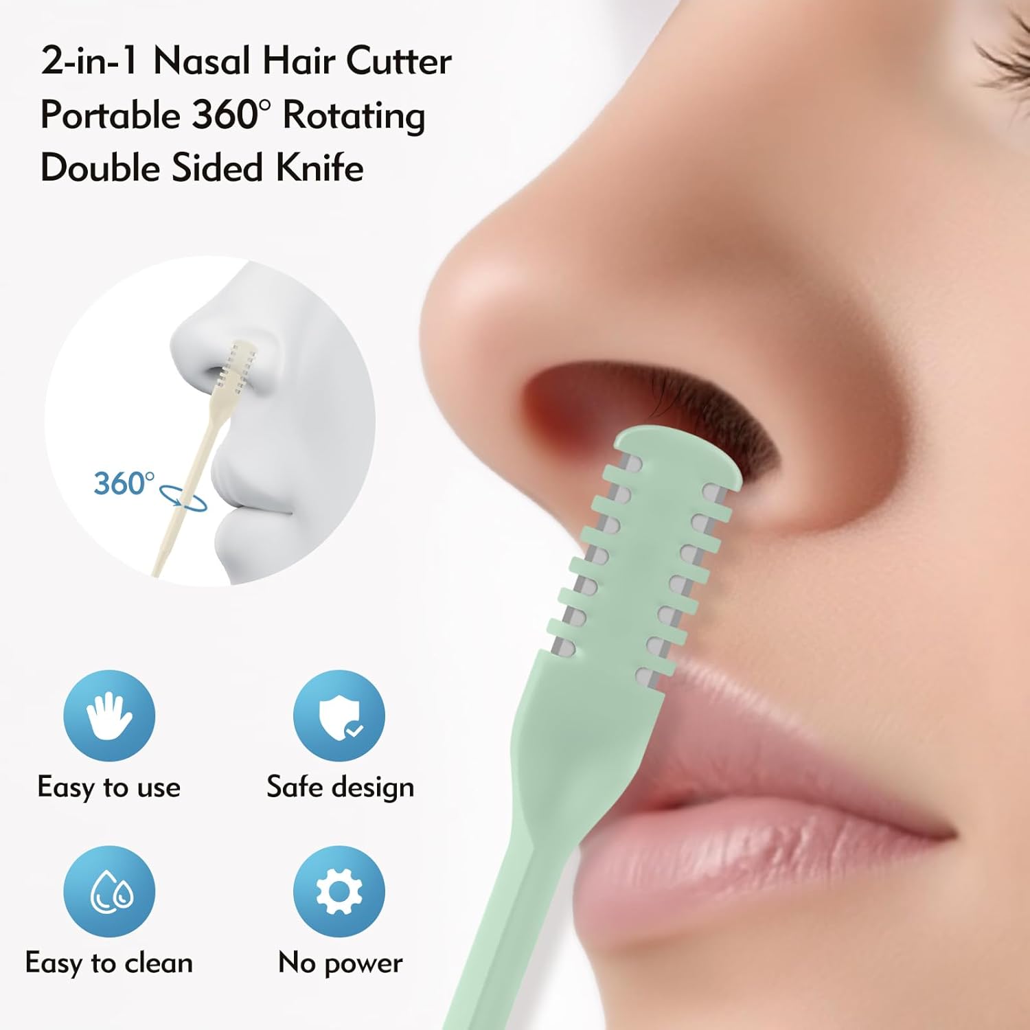 5/20/50Pcs 2-in-1 Nasal Cutter - Men'S Beard Grooming review and price