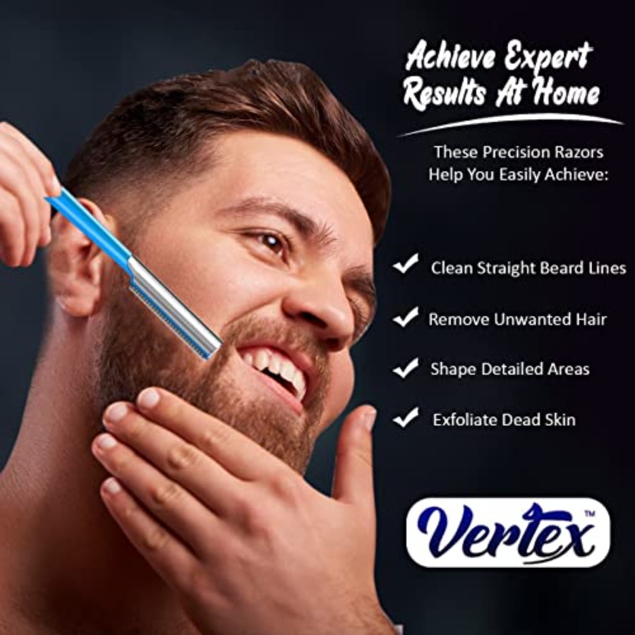 Beard Shaping Razor Tool Musta - Men'S Grooming Eyebrow Shape review and price
