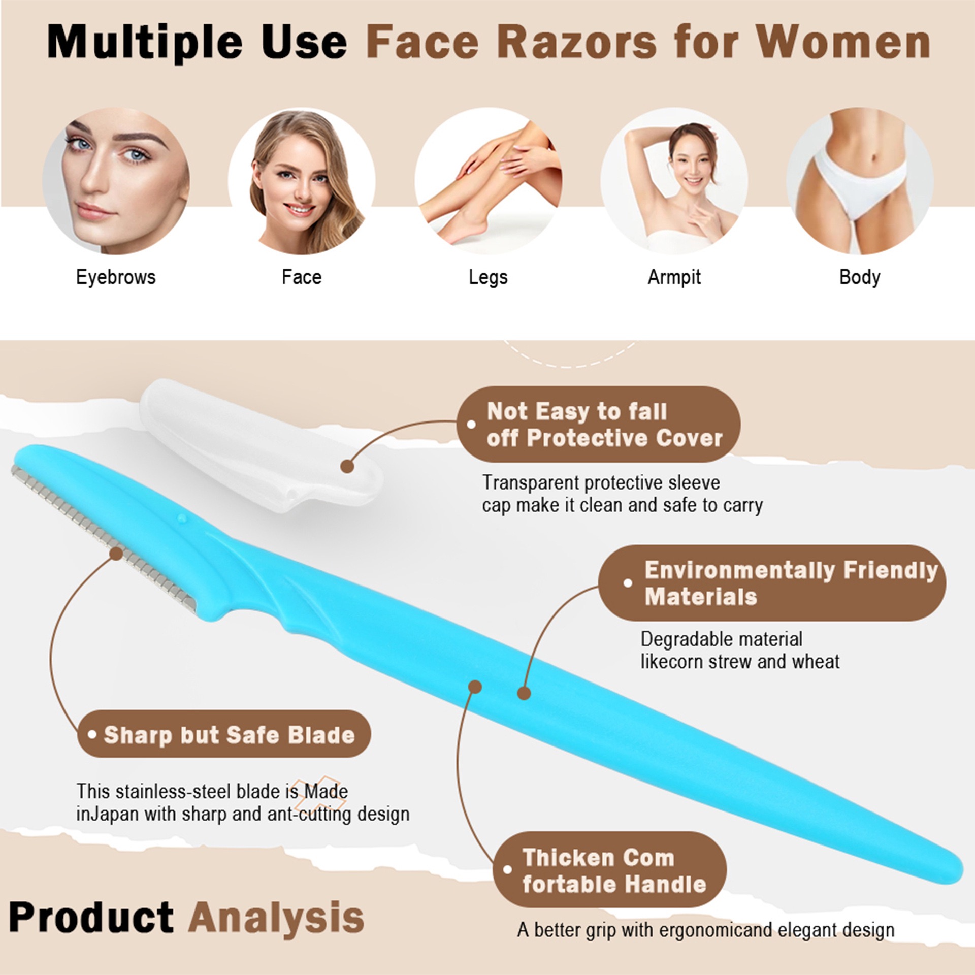 2026 New 5/10/30/40pcsbrow Raz - Eyebrow Razor Trimmer review and price