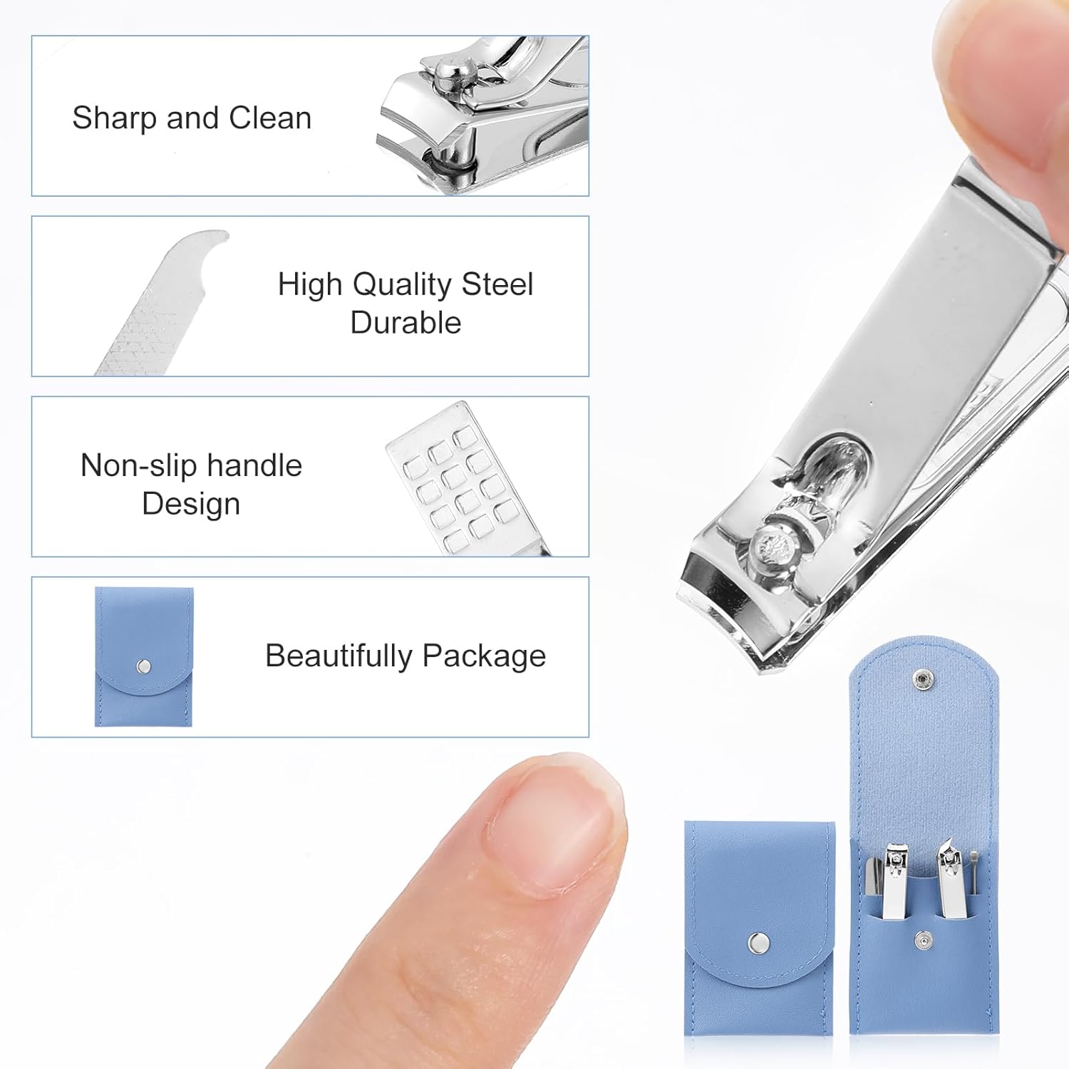 4 Pieces Nail Clipper Set, Sta - Men'S Grooming Fingernails review and price
